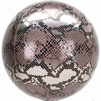 А Сфера 3D (16"/41 см) Змеиная кожа Сафари 1шт