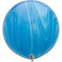Q Шар (30"/76 см) Супер Агат Blue Пастель 2цв 1шт продажа в интернет - магазине ПраздникМастер