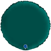 Г Круг (18"/46 см) Изумрудный Emerald Green Сатин 1шт в интернет магазине Праздникмастер