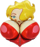 F Фигура (31''/79 см) Мадам Си-Си 1шт в интернет магазине Праздникмастер
