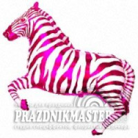 Ф Фигура (24''/61 см) Зебра Фуше 1шт в интернет магазине Праздникмастер