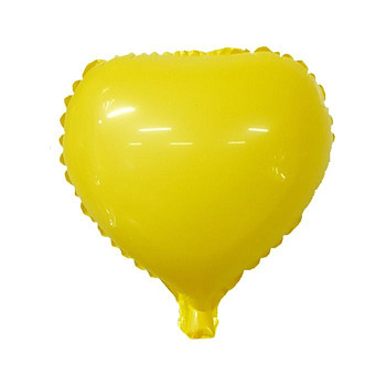 ПМ Мини-сердце (9"/23 см) Желтый Poudre Yellow 1шт