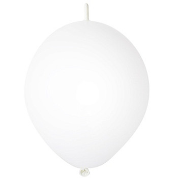 И Линколун (12"/30 см) Белый (01) White Пастель 50шт