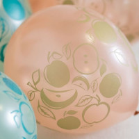 М Шар (12"/30 см) Яблочки Ассорти Кристалл/Перламутр 5ст 25шт Globos Payaso продажа в интернет - магазине ПраздникМастер