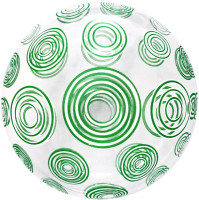 F Bubble Deco (20''/51 см) Зеленые круги Прозрачный 1шт