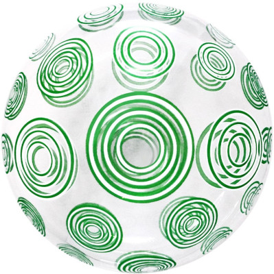 F Bubble Deco (20''/51 см) Зеленые круги Прозрачный 1шт