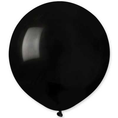 И Шар (19"/48 см) Черный (014) Black Пастель 25шт продажа в интернет - магазине ПраздникМастер