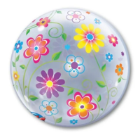 П Bubble (22"/56 см) Цветочный узор 1шт