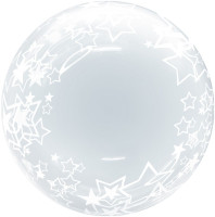 F Bubble Deco (20''/51 см) Звезды Прозрачный 1шт
