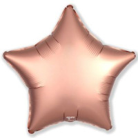 Р Звезда (18"/46 см) Розовый Rose Gold Сатин 1шт в интернет магазине Праздникмастер