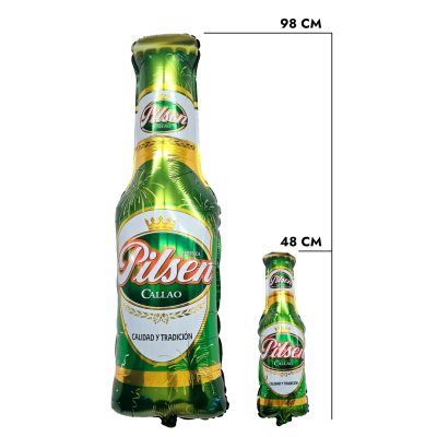 ПМ Мини-фигура (19''/48 см) Бутылка пива Pilsen 1шт в интернет магазине Праздникмастер