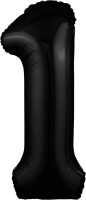 Р Цифра 1 (40"/102 см) Slim Черный 1шт в интернет магазине Праздникмастер