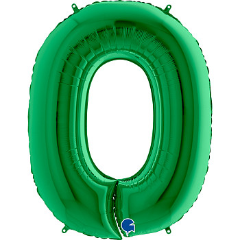 Г Цифра 0 (40''/102 см) Зеленый Green 1шт