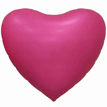ПМ Сердце (67"/170 см) Розовый Pink Сатин 1шт