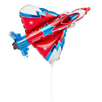 Ф Мини-фигура (14''/36 см) Истребитель Красный 1шт в интернет магазине Праздникмастер