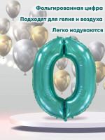 Ф Цифра 0 (40''/102 см) Тиффани 1шт в интернет магазине Праздникмастер