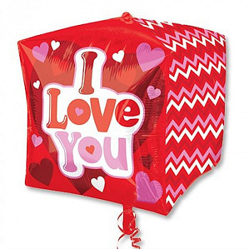 А Куб 3D (15"/38 см) Зигзаги ILY 1шт