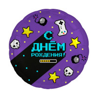Р Круг (18"/46 см) С ДР Геймер 1шт в интернет магазине Праздникмастер