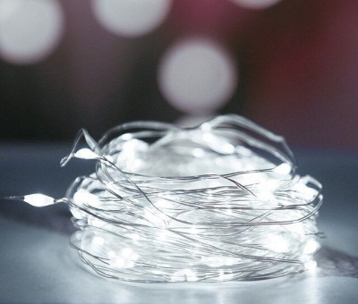 Светодиодная гирлянда Роса 10м 100Led Белый 1шт