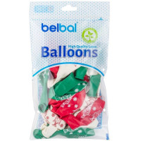 Б Шар (14"/36 см) Гномы новогодние Ассорти Пастель 4ст 25шт BELBAL продажа в интернет - магазине ПраздникМастер