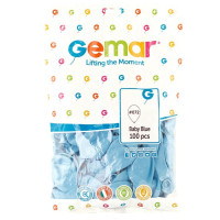 И Шар (12"/30 см) Нежно-голубой (72) Baby Blue Пастель 100шт продажа в интернет - магазине ПраздникМастер