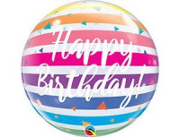 П Bubble (22"/56 см) HB Радуга Омбре Полосы 1шт