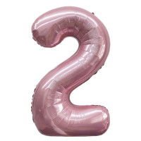 ПМ Цифра 2 (40''/102 см) Slim Фламинго 1шт в интернет магазине Праздникмастер