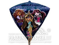 А Алмаз 3D (17"/43 см) Monster High 1шт в интернет магазине Праздникмастер