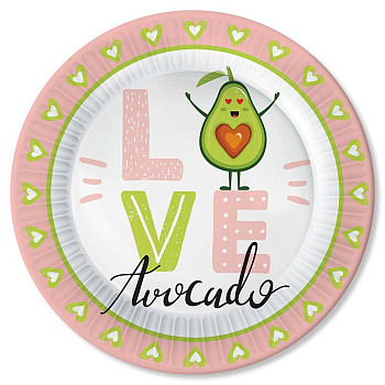 Тарелка Love Авокадо 18см 6шт 1уп