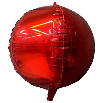 ПМ Сфера 3D (22''/56 см) Красный Металлик 1шт