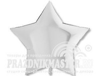 Г Звезда (36"/91 см) Белый White Пастель 1шт в интернет магазине Праздникмастер