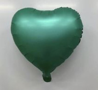 ПМ Мини-сердце (9"/23 см) Зеленый Green Tiffany 1шт в интернет магазине Праздникмастер