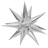 ВЗ Звезда (50''/127 см) 3D Составная Серебро Silver 1шт в интернет магазине Праздникмастер