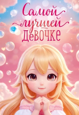 Открытка-бирка Самой лучшей девочке 7,7х5,3см 20шт 1уп фотография