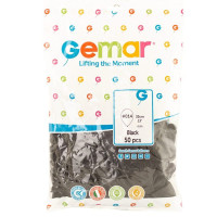 И Шар (14"/36 см) Черный (14) Black Пастель 50шт продажа в интернет - магазине ПраздникМастер