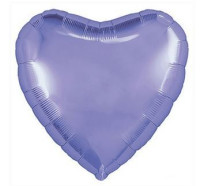 Р Сердце (18"/46 см) Сиреневый Lilac Металлик 1шт в интернет магазине Праздникмастер
