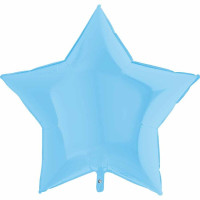 Г Звезда (36"/91 см) Голубой Matte Blue Пастель 1шт в интернет магазине Праздникмастер