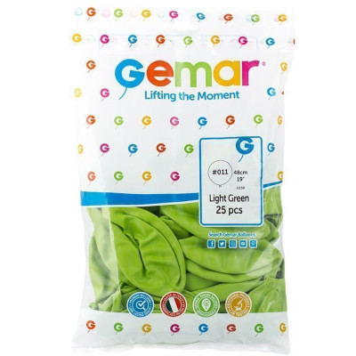 И Шар (18"/46 см) Светло-зеленый (11) Light Green Пастель 25шт продажа в интернет - магазине ПраздникМастер