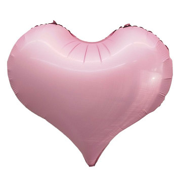 ПМ Сердце (24"/61 см) Люкс Розовый Матовый 1шт