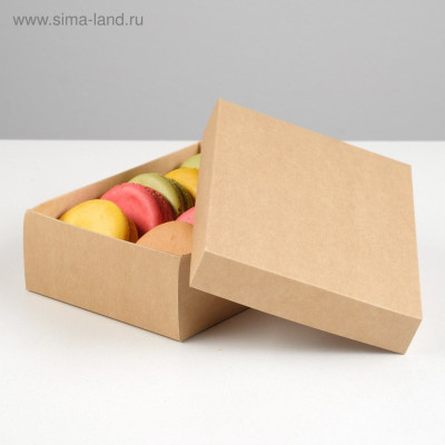 Коробка Прямоугольная без окна Крафт 16,5х12,5х5,2см 1шт