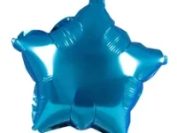 ПМ Мини-звезда (9''/23 см) Голубой Blue Металлик 1шт в интернет магазине Праздникмастер