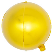 ПМ Мини-сфера 3D (10''/25 см) Золото 1шт в интернет магазине Праздникмастер