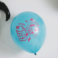 М Шар (12"/30 см) Ноты Ассорти Пастель 2цв 5ст 2ст 25шт Globos Payaso продажа в интернет - магазине ПраздникМастер