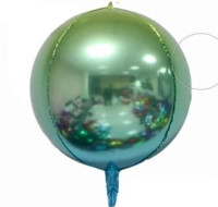ПМ Сфера 3D (20"/51 см) Градиент Зеленый/Синий 1шт в интернет магазине Праздникмастер