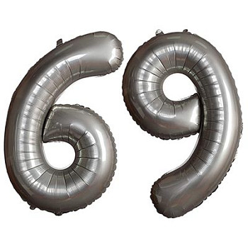 Г ЦИФРА 6/9 40" Silver / Серебро