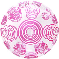 F Bubble Deco (20''/51 см) Розовые круги Прозрачный 1шт