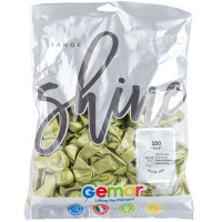 И Шар (5"/13 см) Зеленый киви (105) Shiny Kiwi Green Хром 100шт продажа в интернет - магазине ПраздникМастер