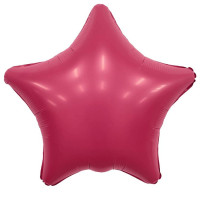 ПМ Звезда (19"/48 см) Фуксия Magenta Сатин 1шт в интернет магазине Праздникмастер