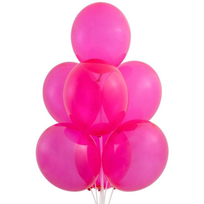 Б Шар (14"/36 см) Фуксия (034) Fuchsia Экстра Кристалл 50шт продажа в интернет - магазине ПраздникМастер