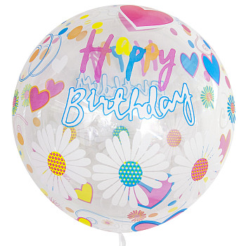 F Bubble Deco (20''/51 см) С ДР свечи Прозрачный 1шт